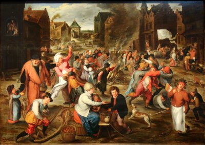 The Feast of Saint Martin by School of Marten van Cleve